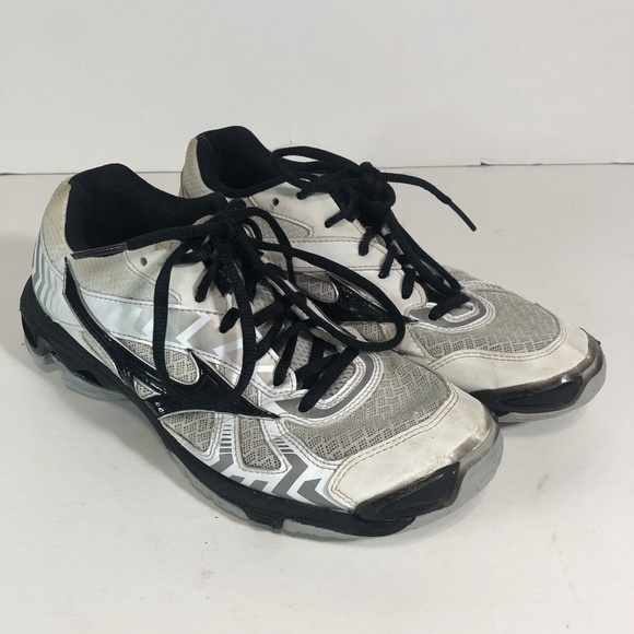 Mizuno Shoes - Mizuno Wave Supersonic Women's Size 8 Shoes White/Black Volleyball V1GC184008